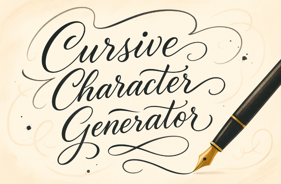 Cursive Character Generator
